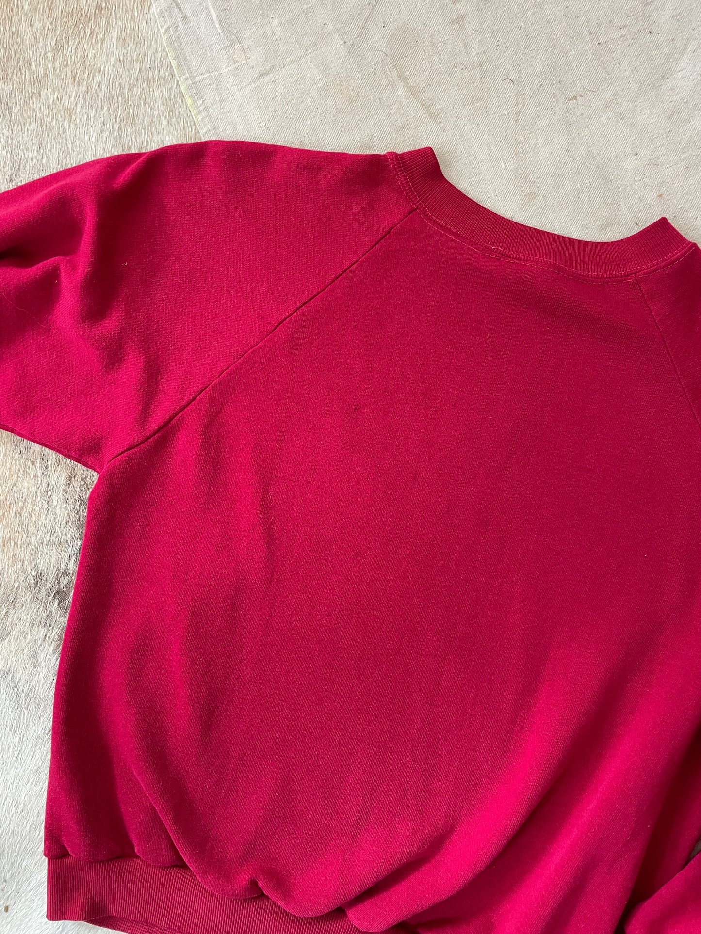70s Blank Maroon Sweatshirt