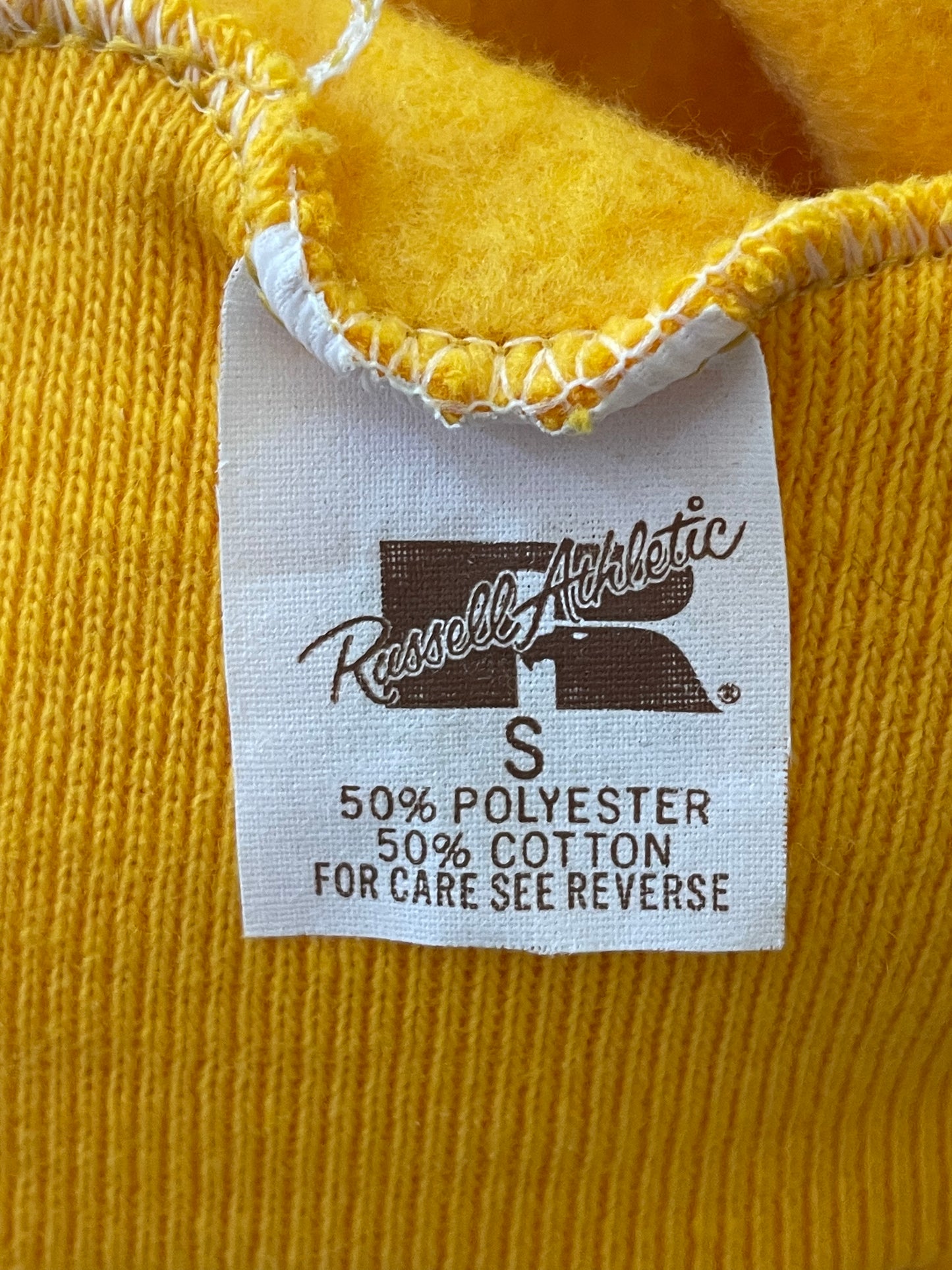 70s Deadstock Mac And Cheese Yellow Hoodie Sweatshirt