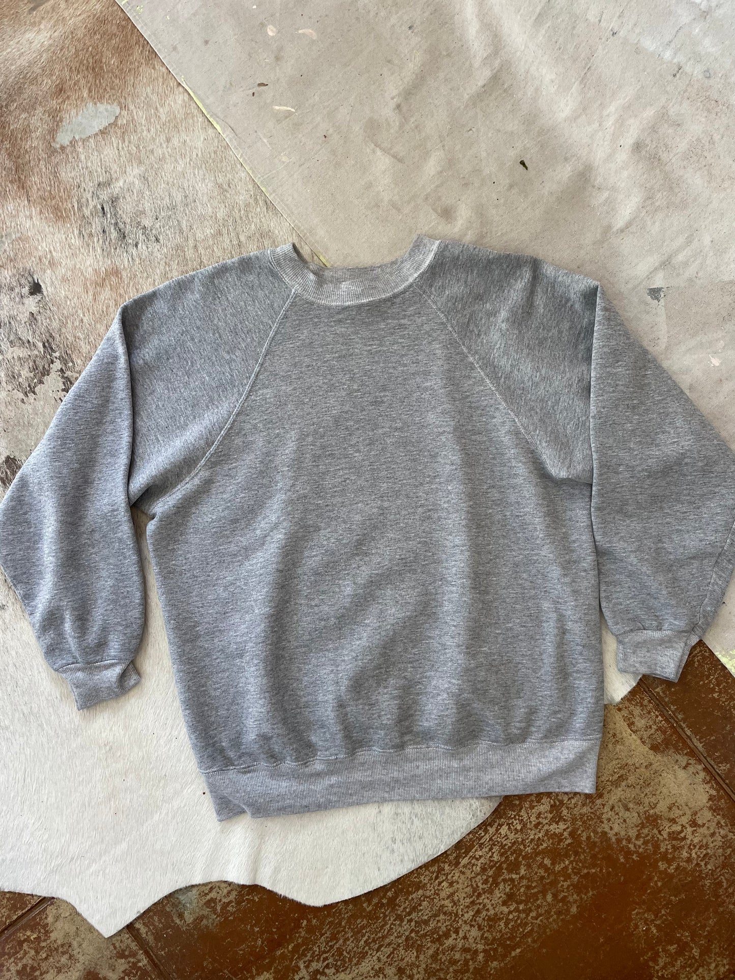 90s Hanes Blank Heather Gray Sweatshirt