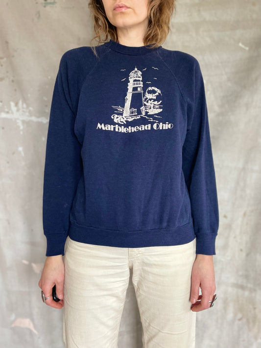 70s Marblehead Ohio Lighthouse Sweatshirt