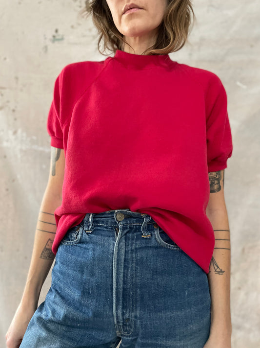 Raspberry Lee Short Sleeve Sweatshirt