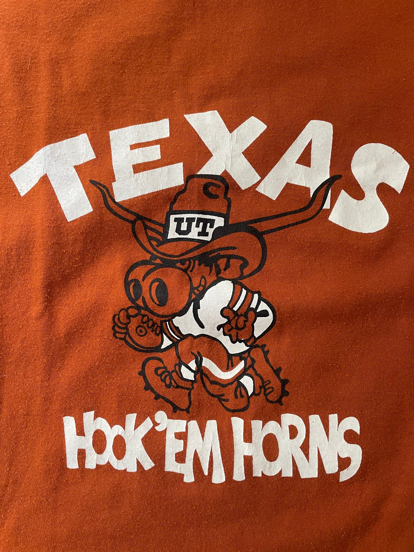 80s Texas Longhorns Hook ‘Em Horns Tee