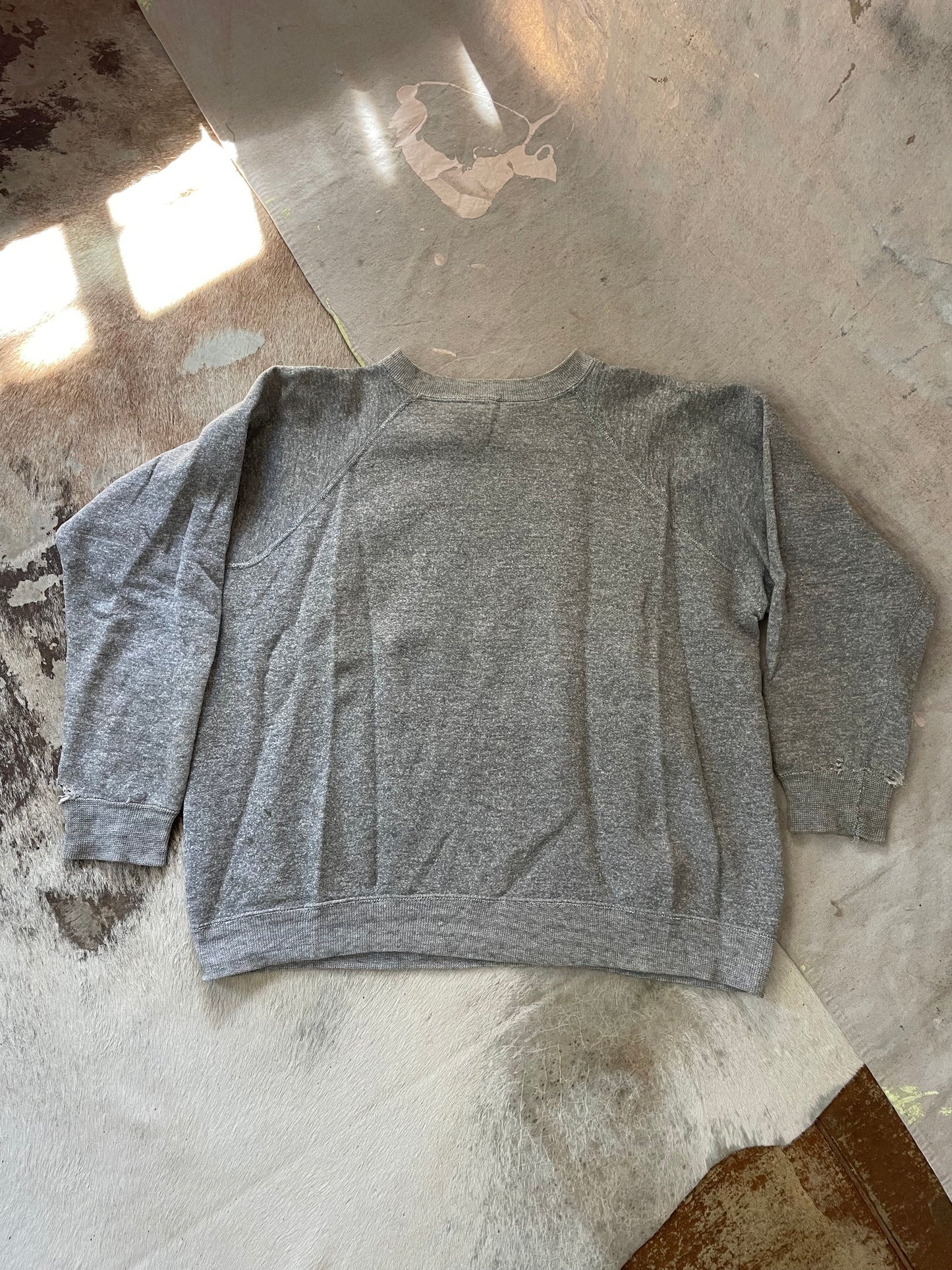 70s Blank Heather Gray Sweatshirt