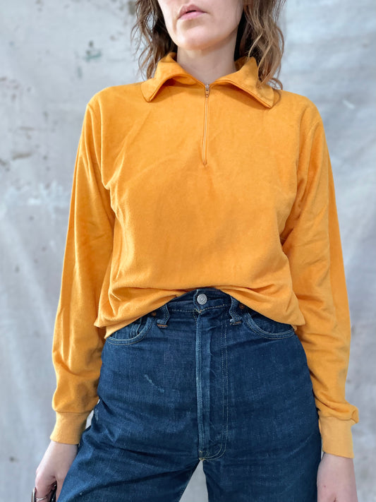 Marigold Quarter Zip Sweatshirt