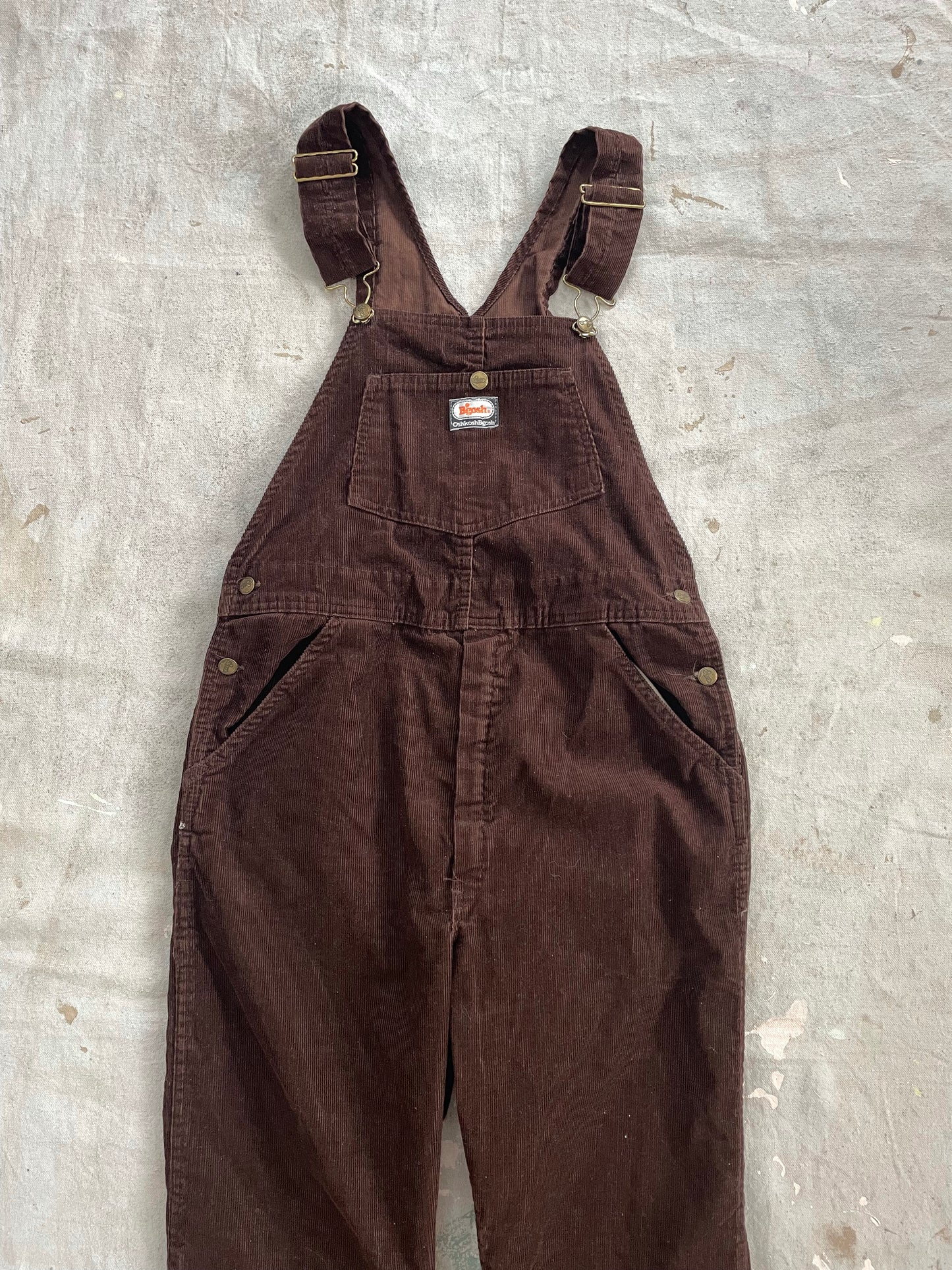 70s Brown Corduroy OshKosh Overalls