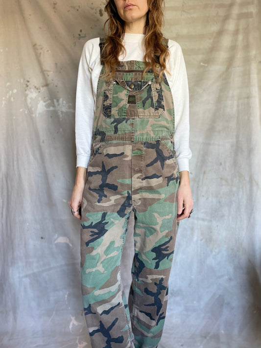 90s Woodland Camo Overalls