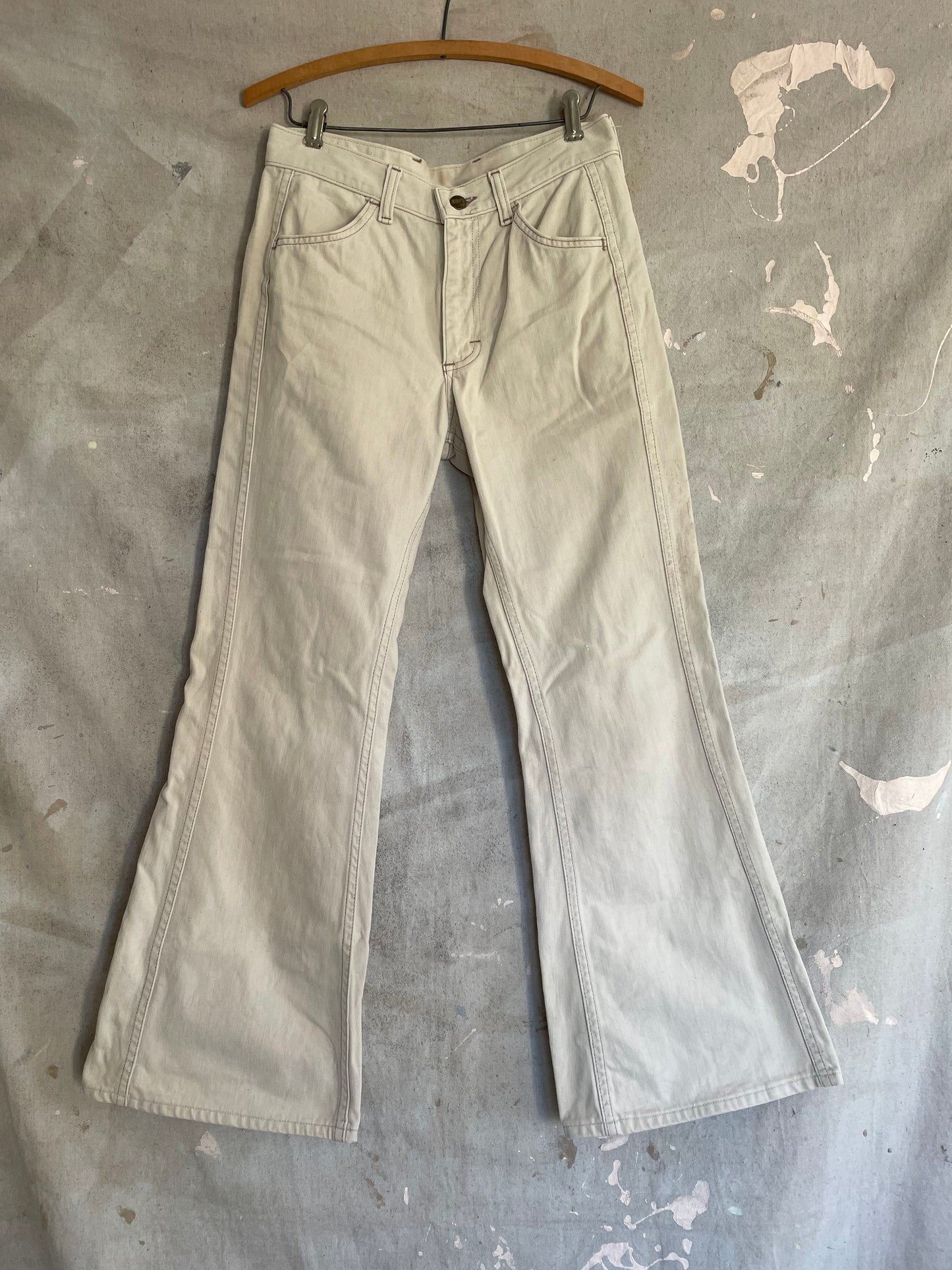 70s Off-White Lee Bell Bottoms