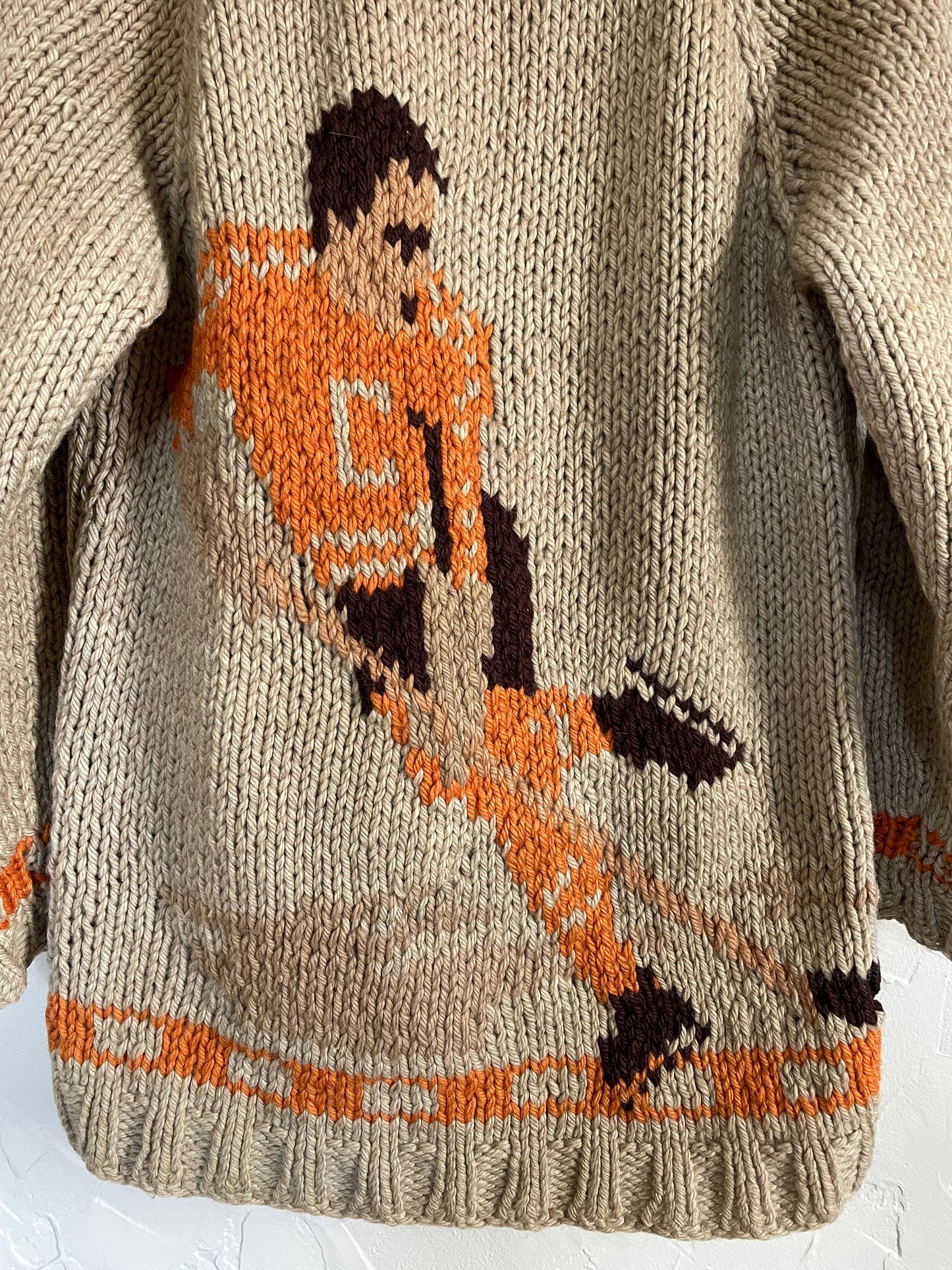 70s Handknit Mary Maxim Hockey Sweater