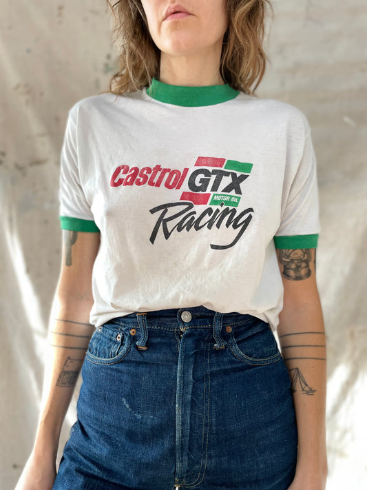 Castrol GTX Motor Oil Racing Ringer Tee