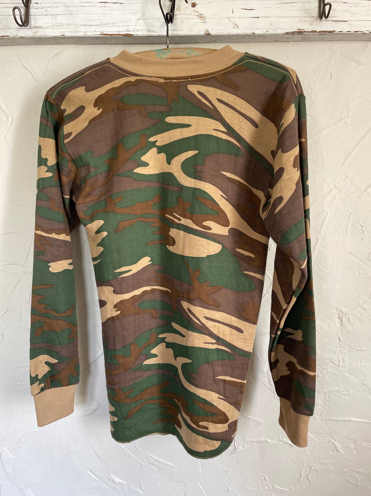 80s Deadstock Camo Thermal Shirt