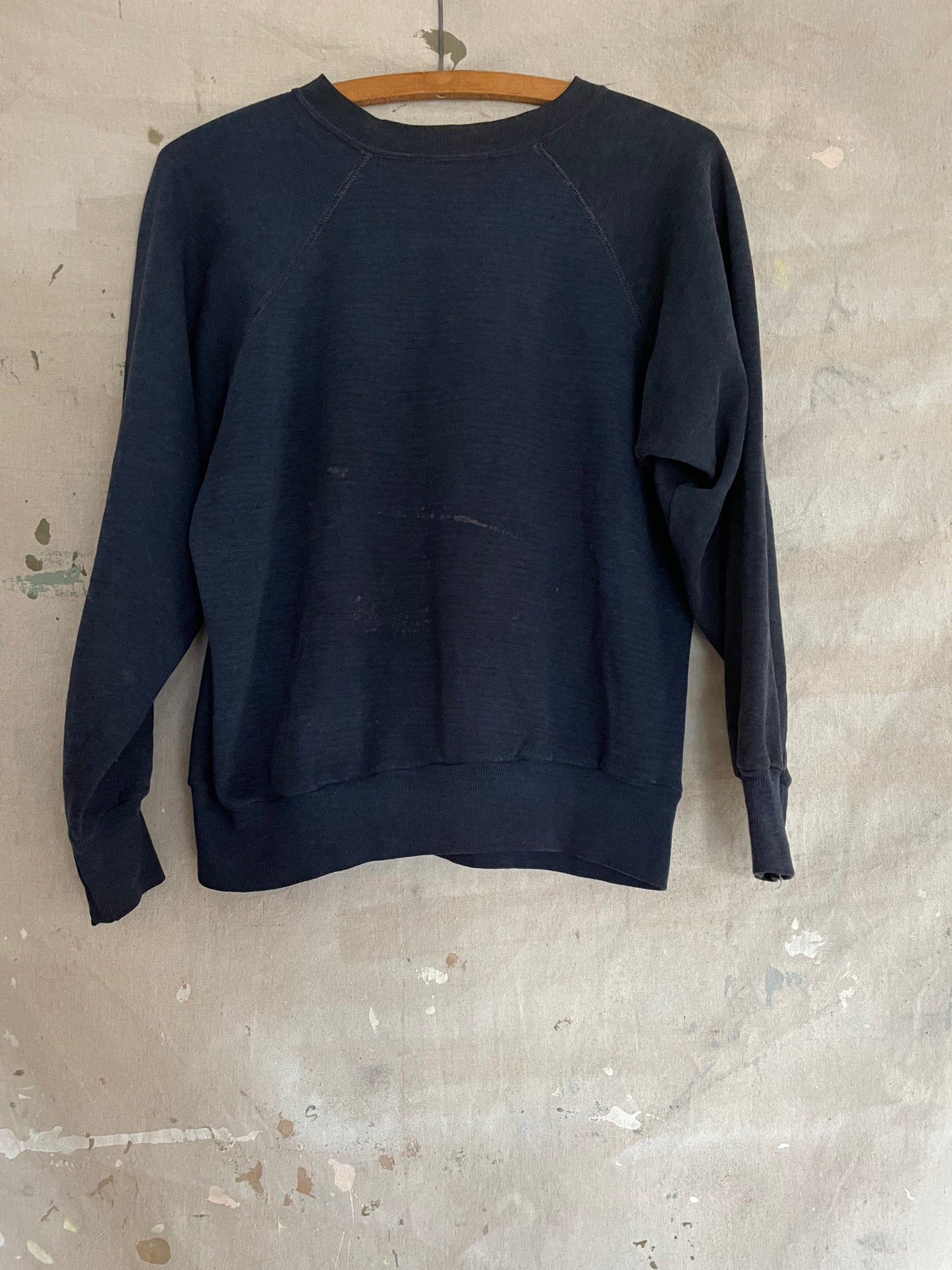 70s Blank Navy Blue Sweatshirt