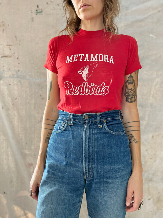 80s Paper Thin Metamora Redbirds Tee