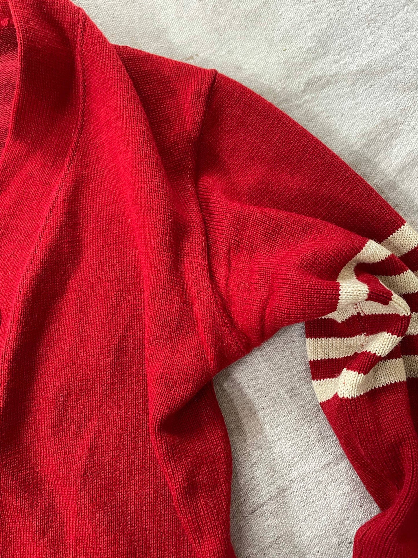 50s/60s Lowe and Campbell Red Varsity Sweater