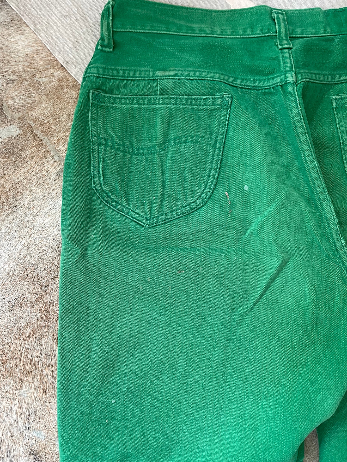 60s Lady Lee Westerner Kelly Green Pedal Pusher Pants