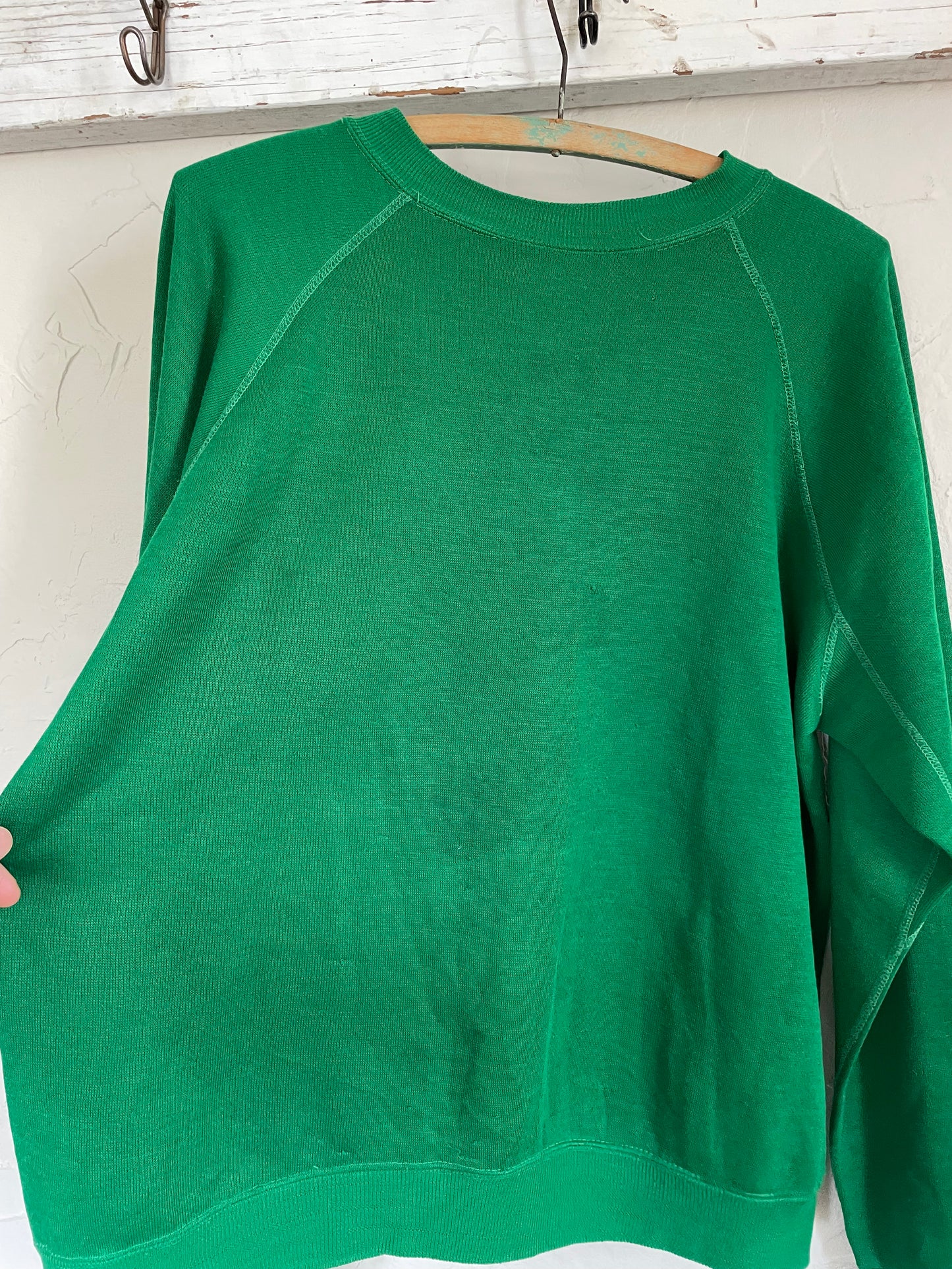 80s Blank Green Sweatshirt