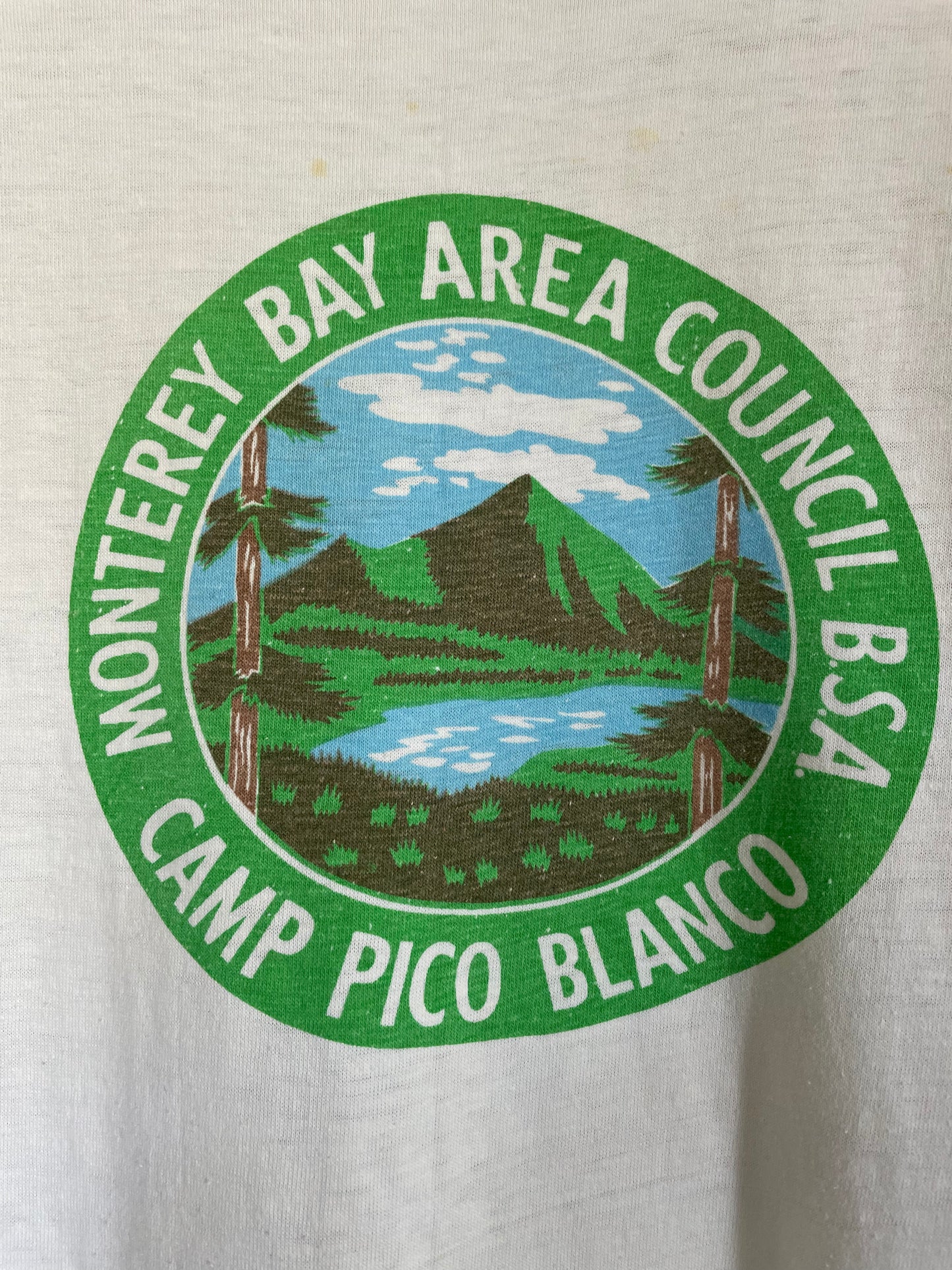80s Camp Pico Blanco, Monterey Bay Area Council BSA tee