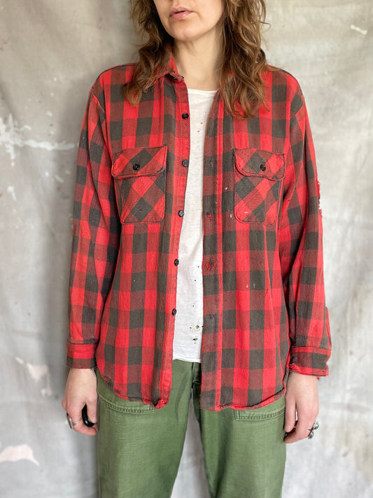 80s/90s Buffalo Plaid Flannel