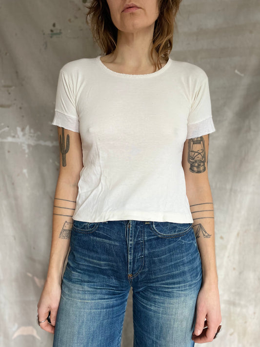 70s Blank White Tee