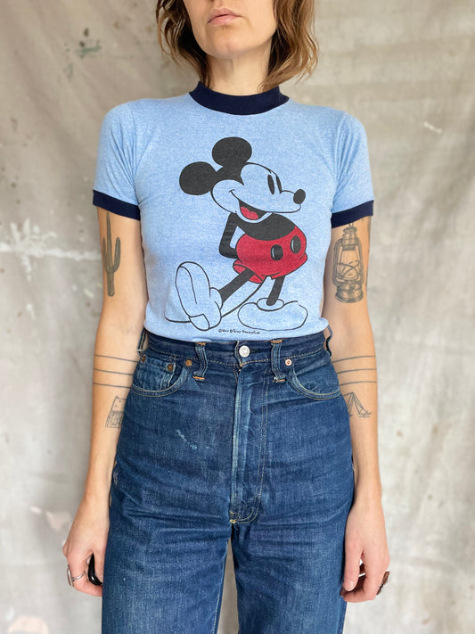 70s Mickey Mouse Ringer Tee