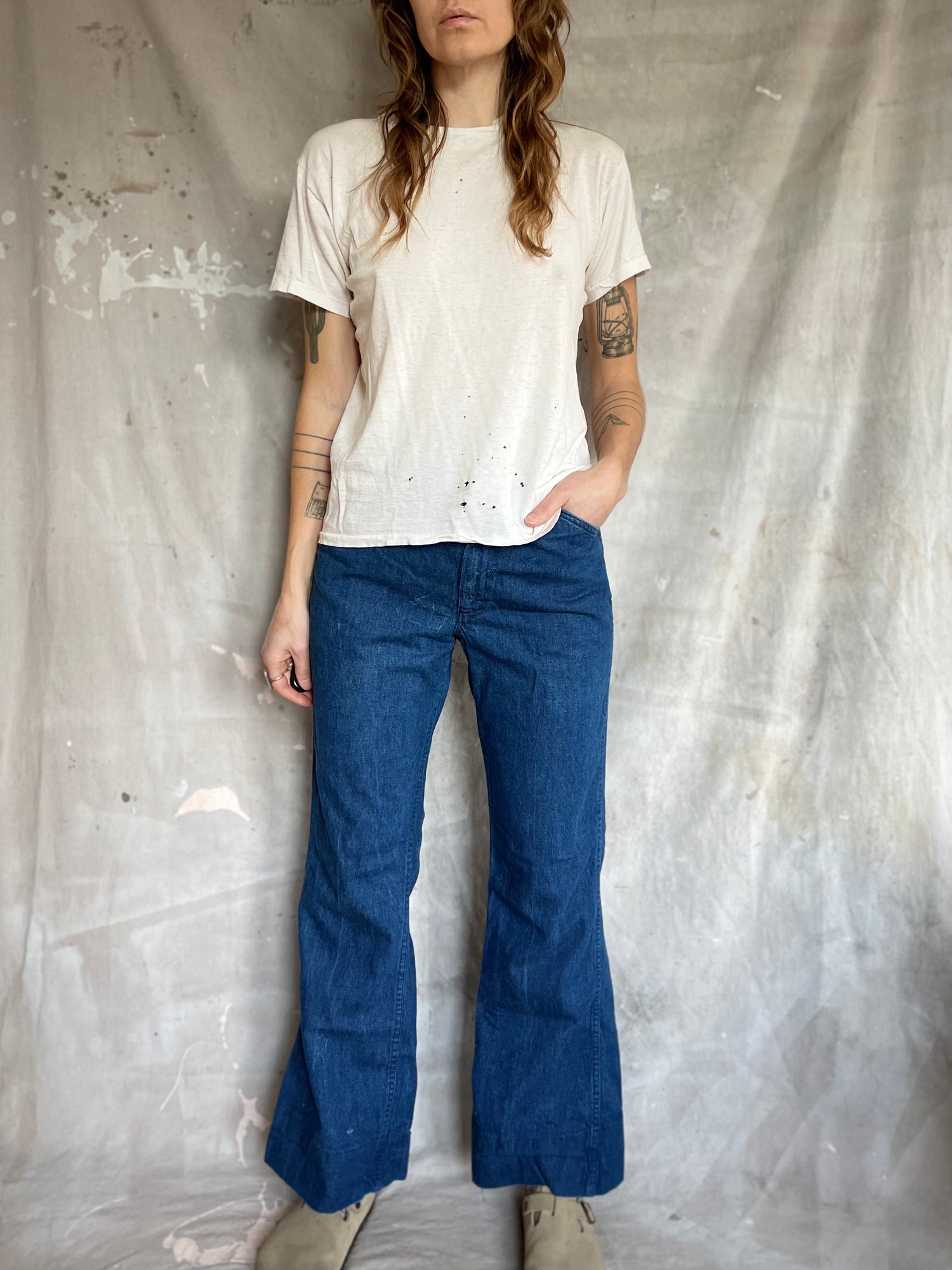 70s Lee Bell Bottom Jeans – Double Barrel Dry Goods
