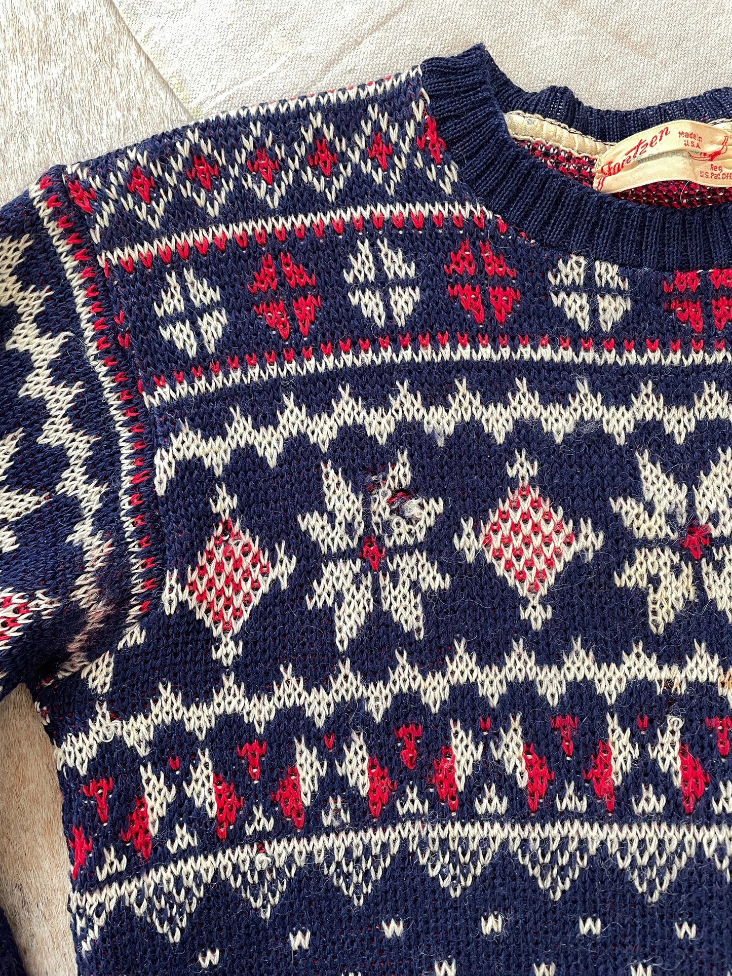 40s Jantzen Snowflake Ski Sweater
