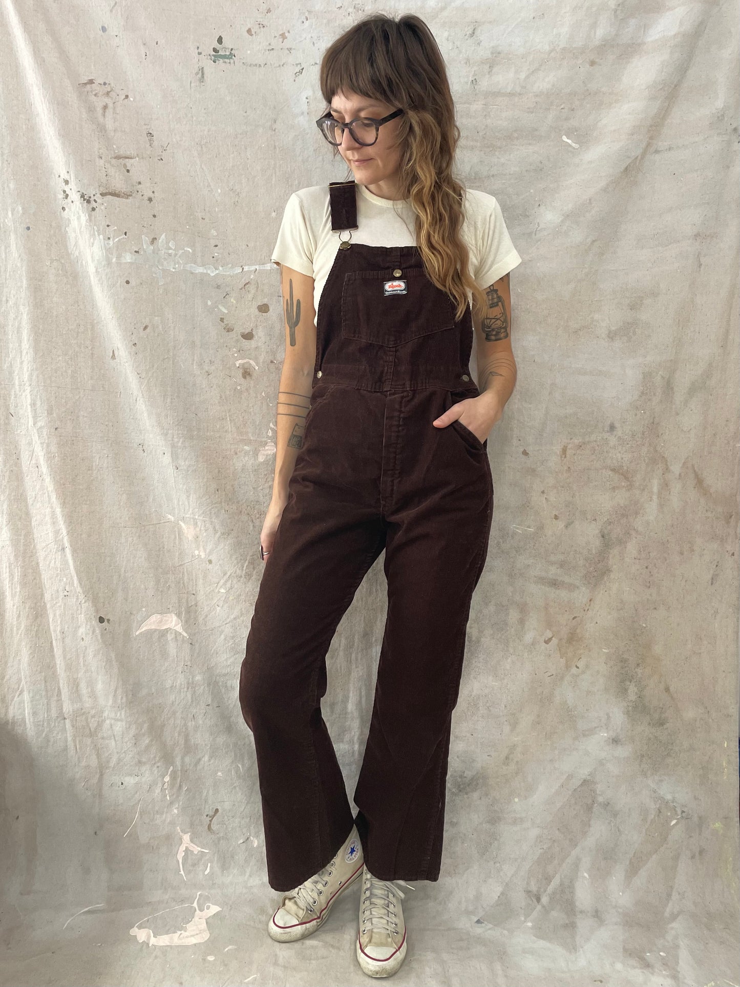 70s Brown Corduroy OshKosh Overalls