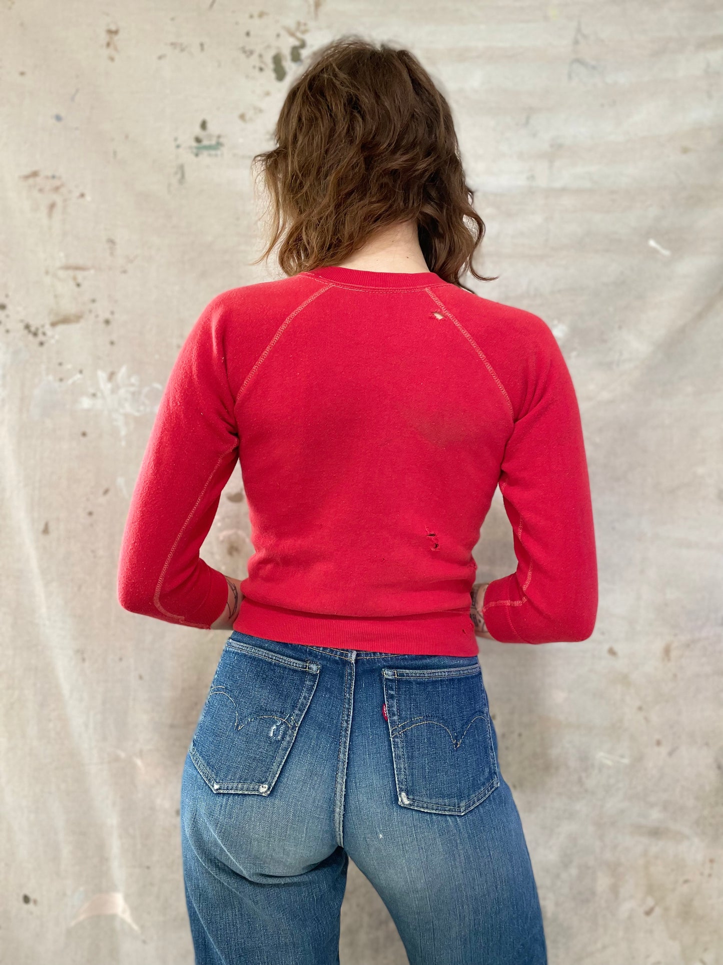 60s/70s Blank Red Sweatshirt