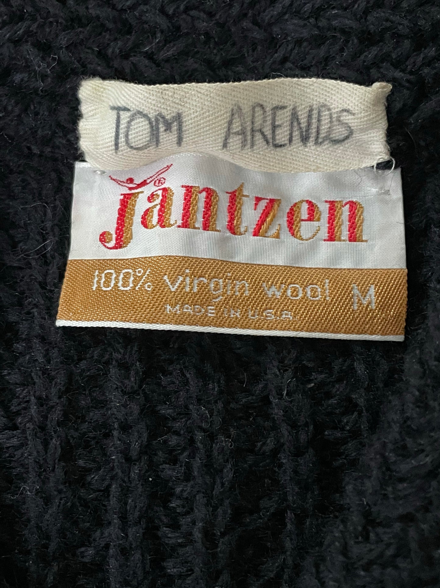 Black, Brown & Ivory Jantzen Pullover Sweater