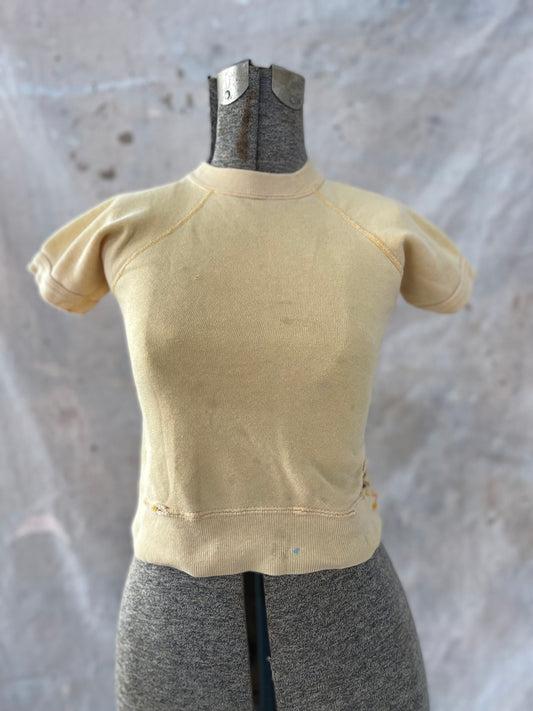 60s Penney’s Towncraft Blank Yellow Short Sleeve Sweatshirt