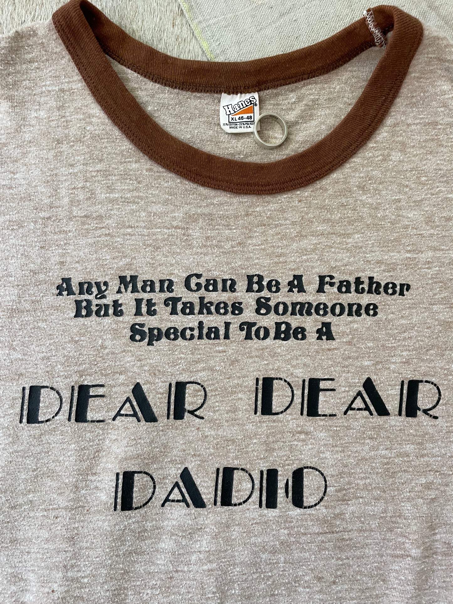 70s Dear Dear Dadio Ringer Tee