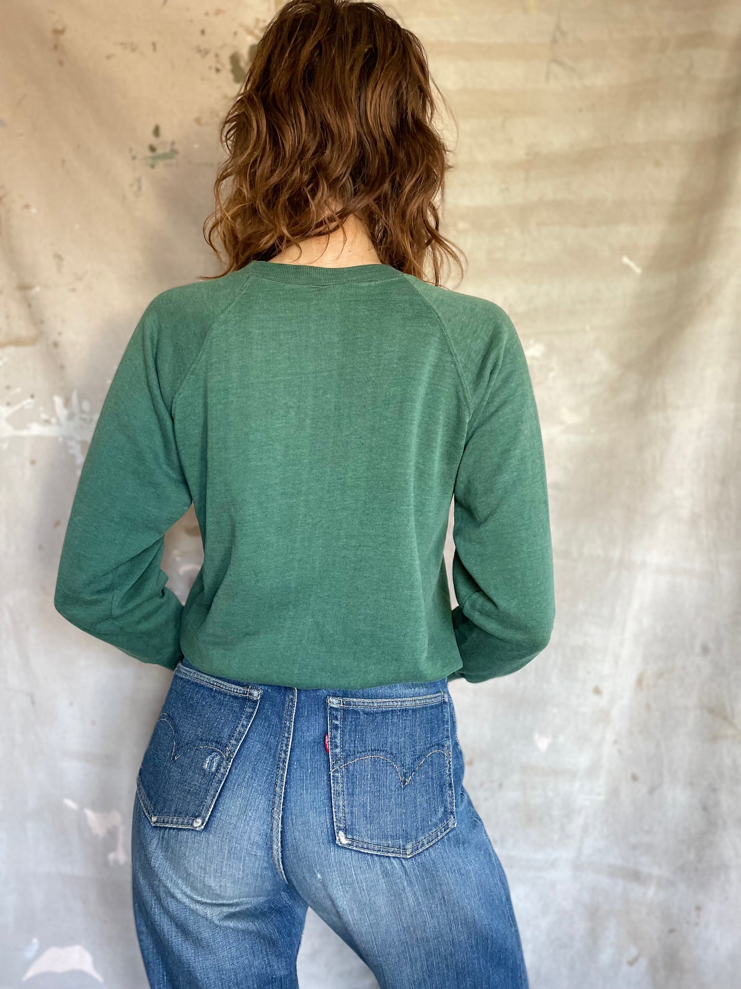 70s Blank Green Sweatshirt