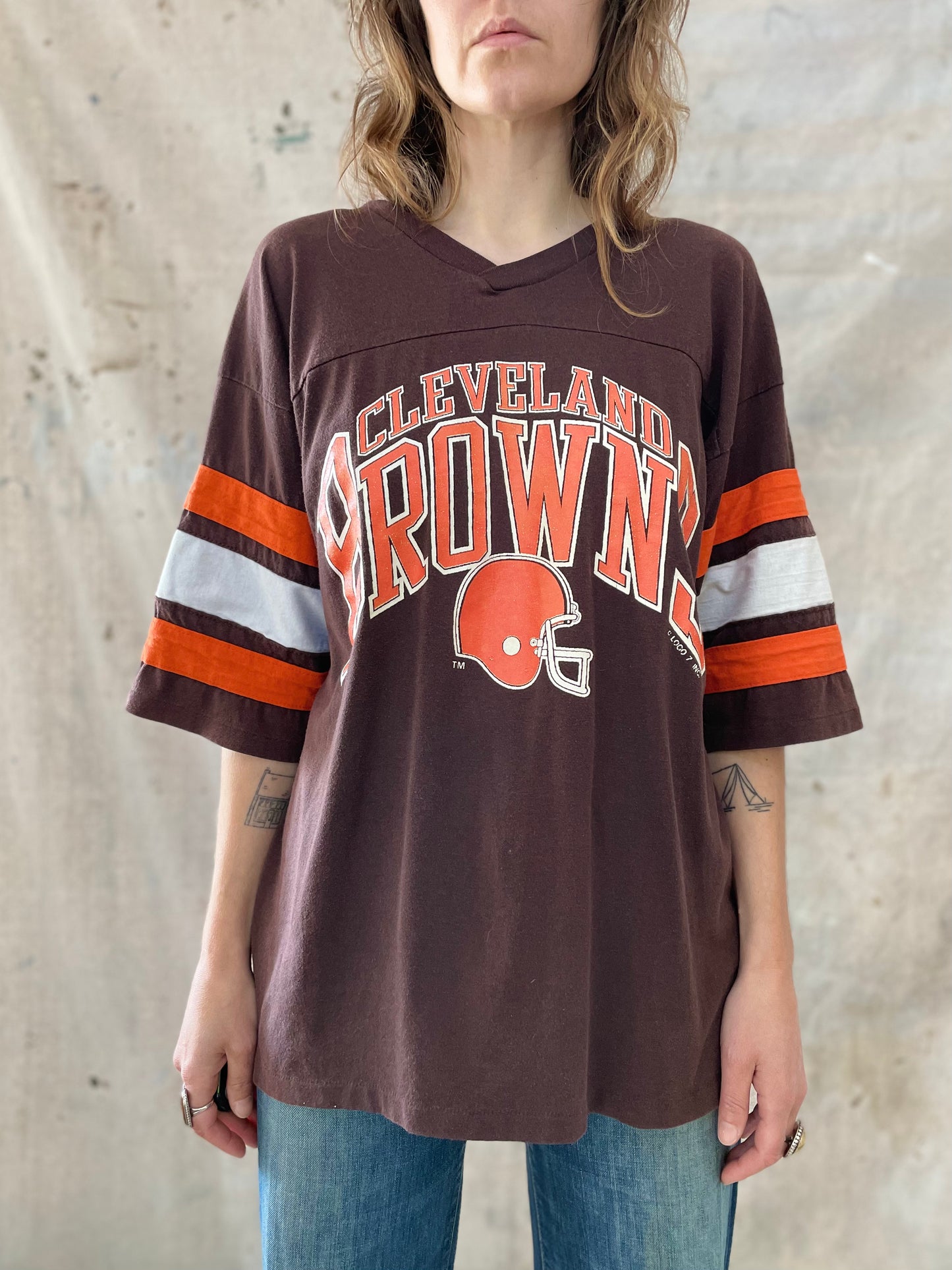 80s Cleveland Browns Jersey Tee
