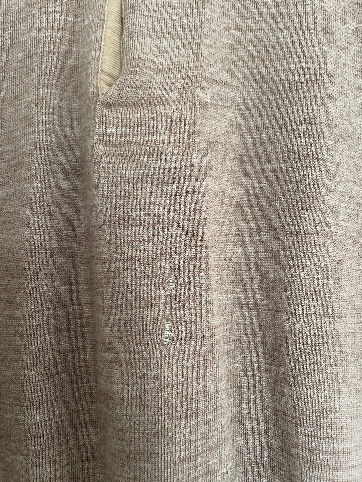 40s/50s Brown Thermal Henley