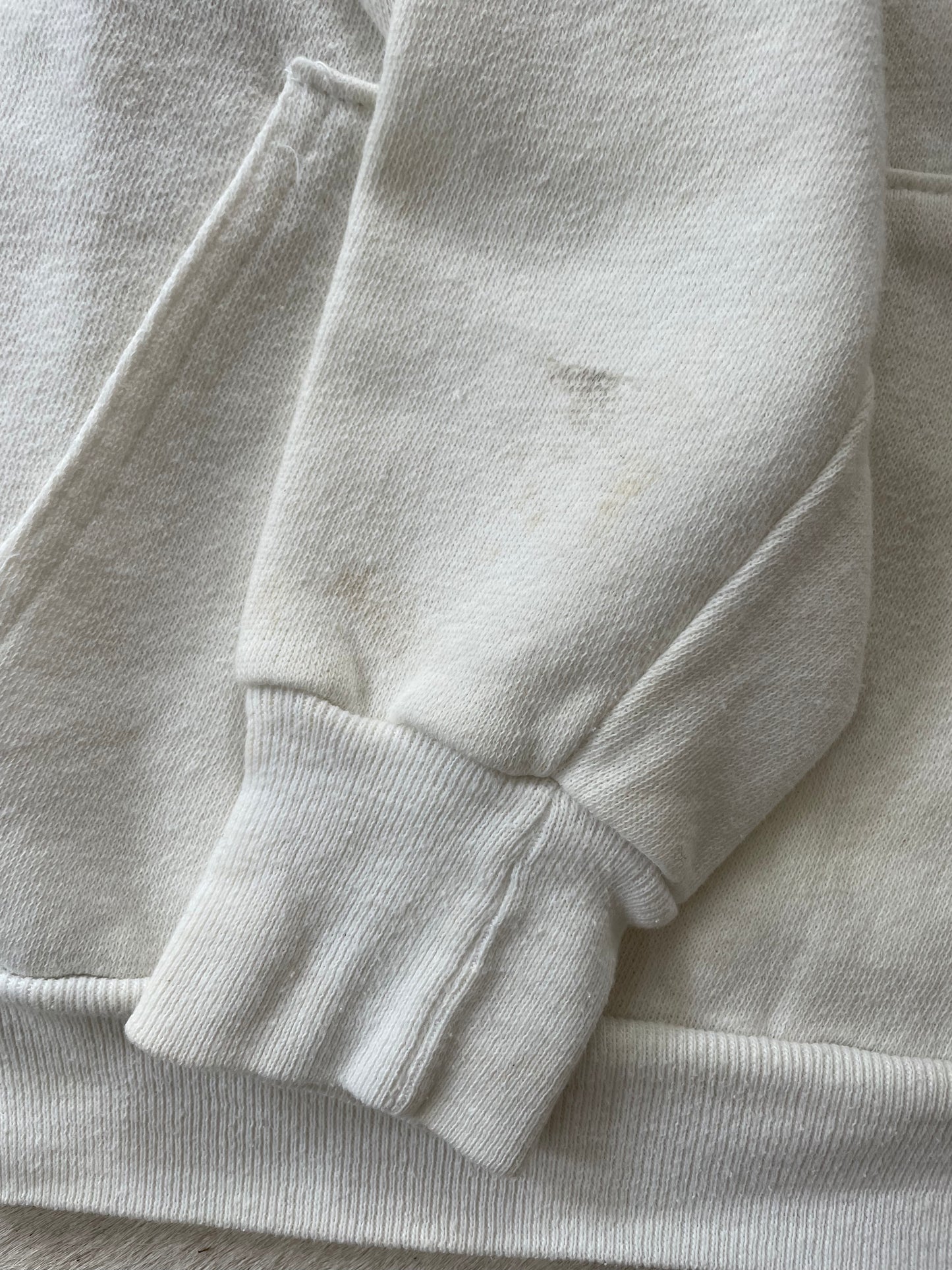 70s/80s Blank White Hoodie