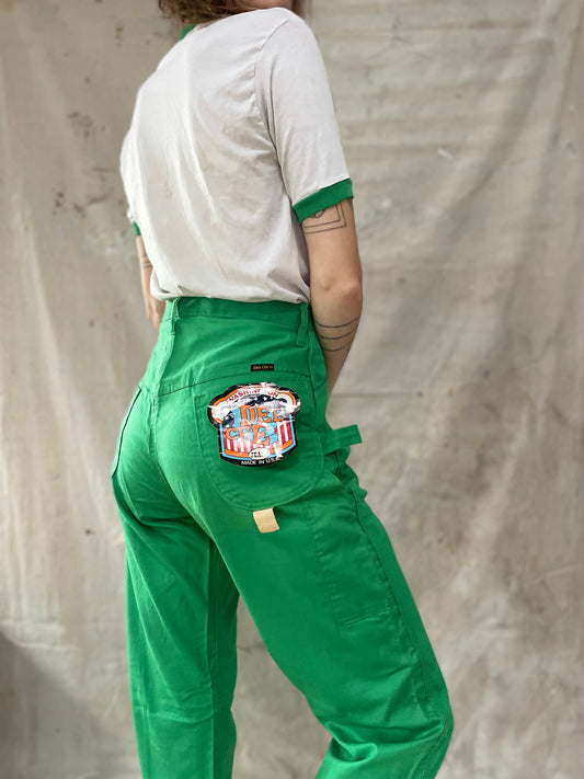 70s Green Deadstock DeeCee Carpenter Pants