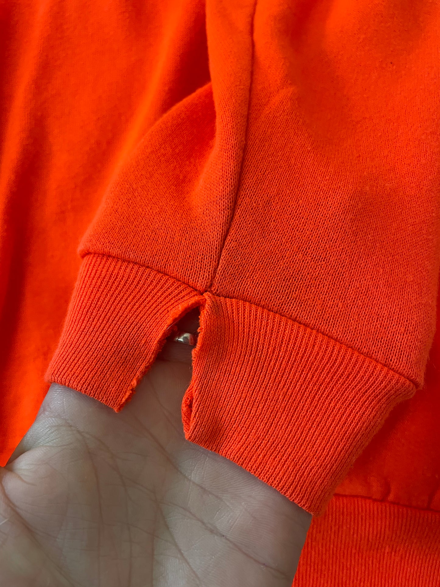 80s Safety Orange Sweatshirt