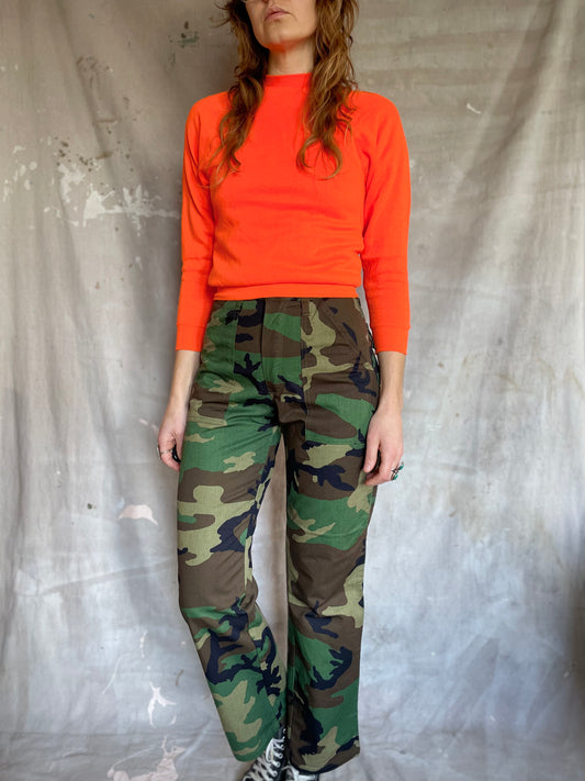 80s Deadstock Woodland Camo Pants