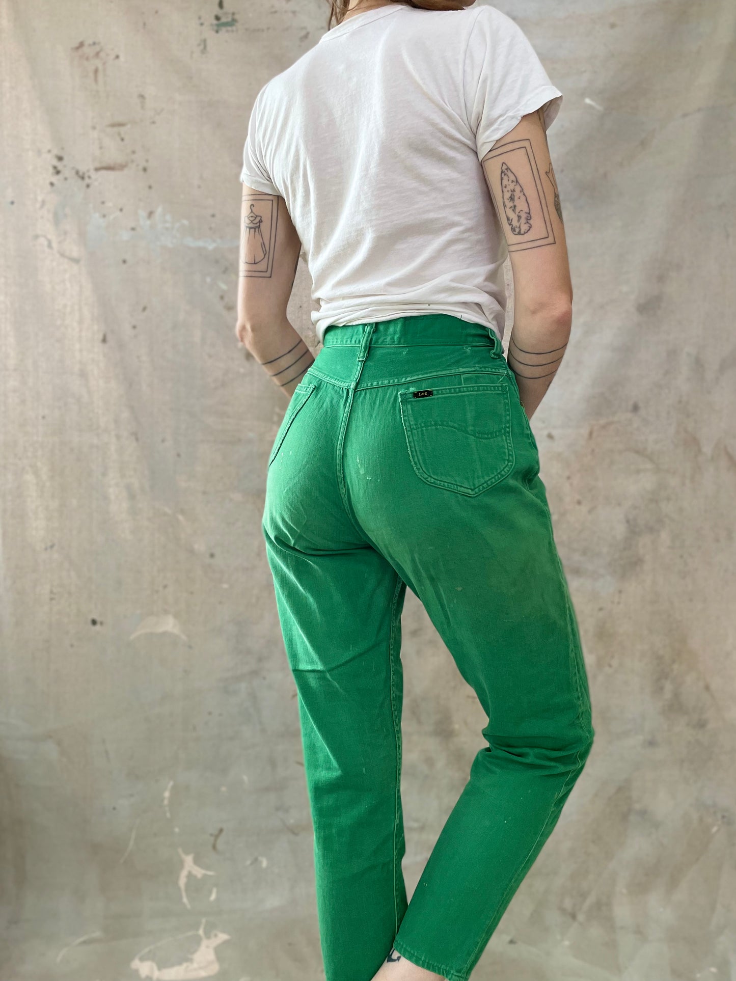 60s Lady Lee Westerner Kelly Green Pedal Pusher Pants