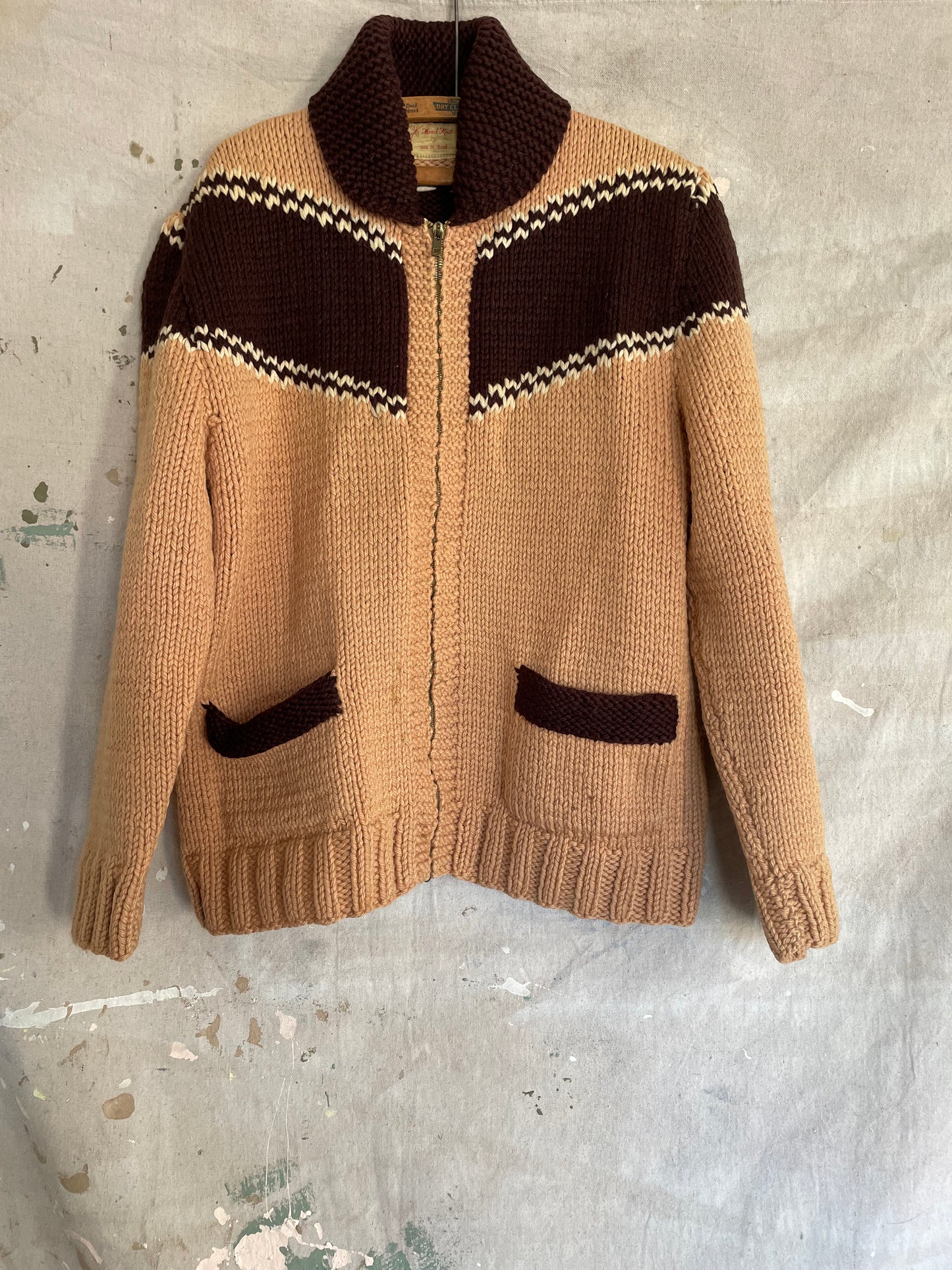 60s Handmade Mary Maxim Style Sweater
