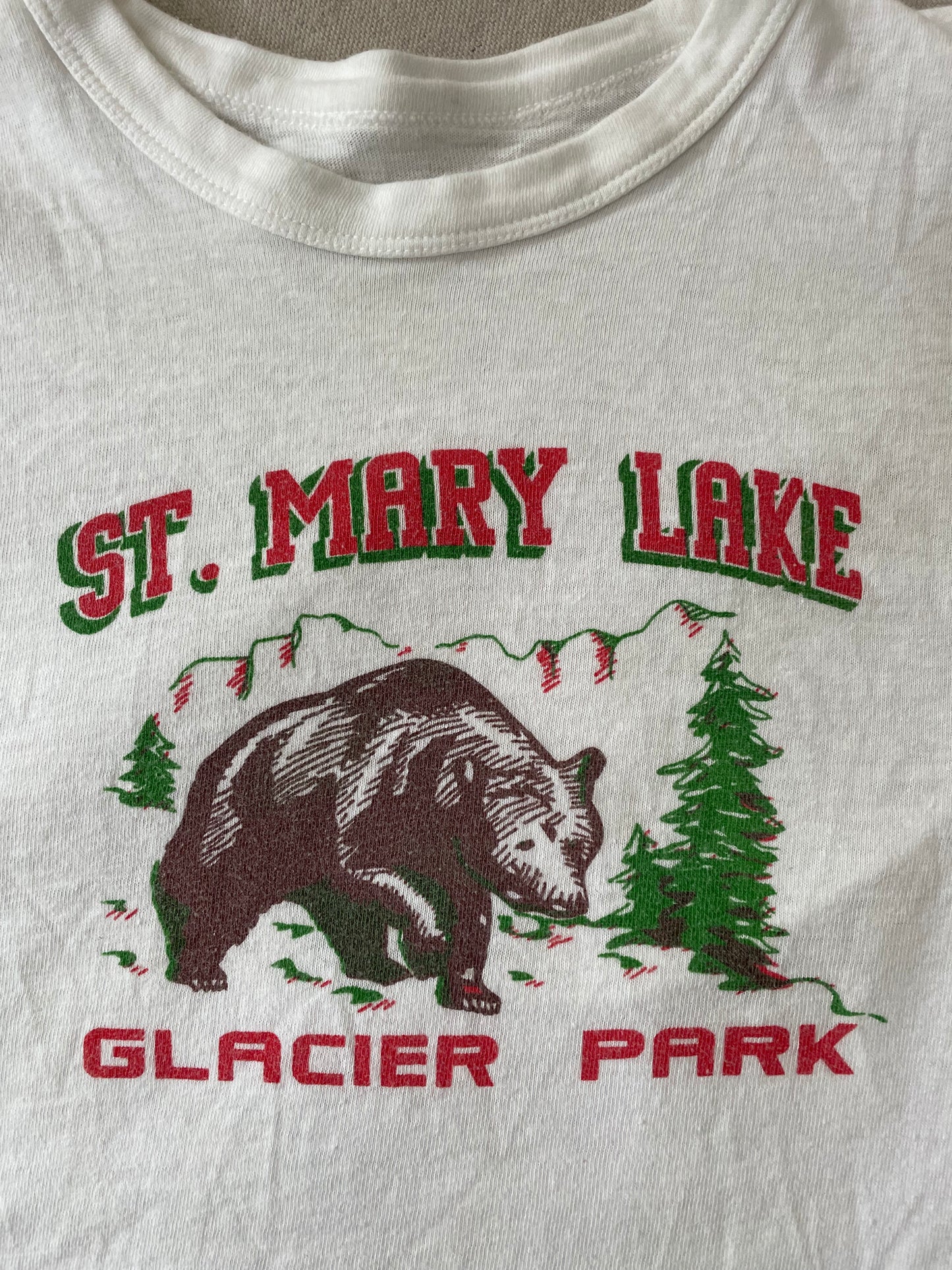 50s/60s St. Mary Lake, Glacier Park Tee