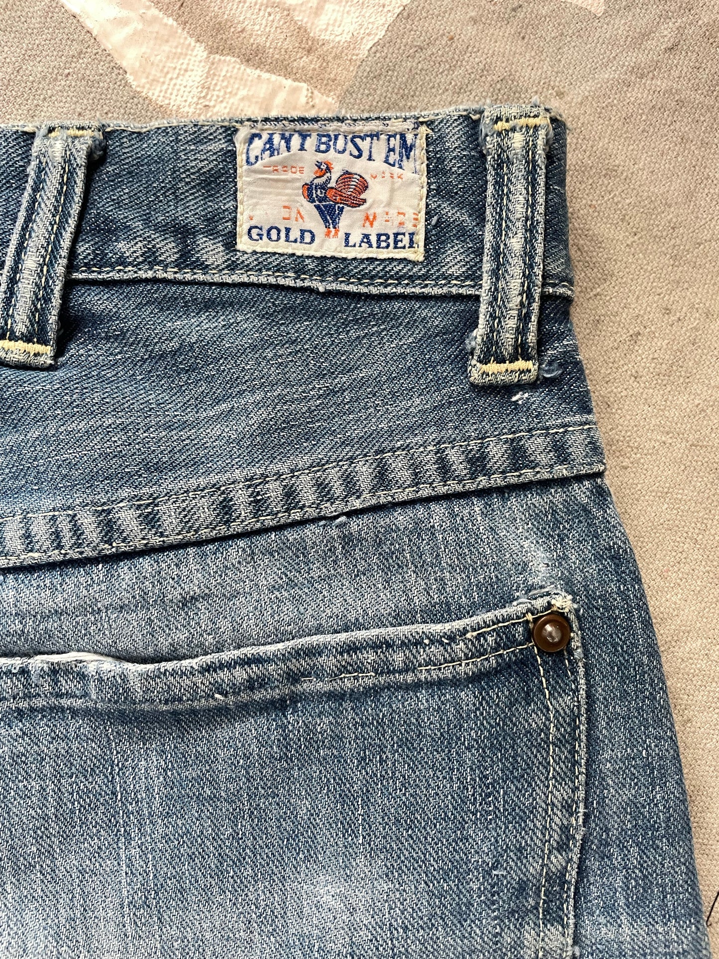 40s Can’t Bust ‘Em Crotch Rivet Jeans