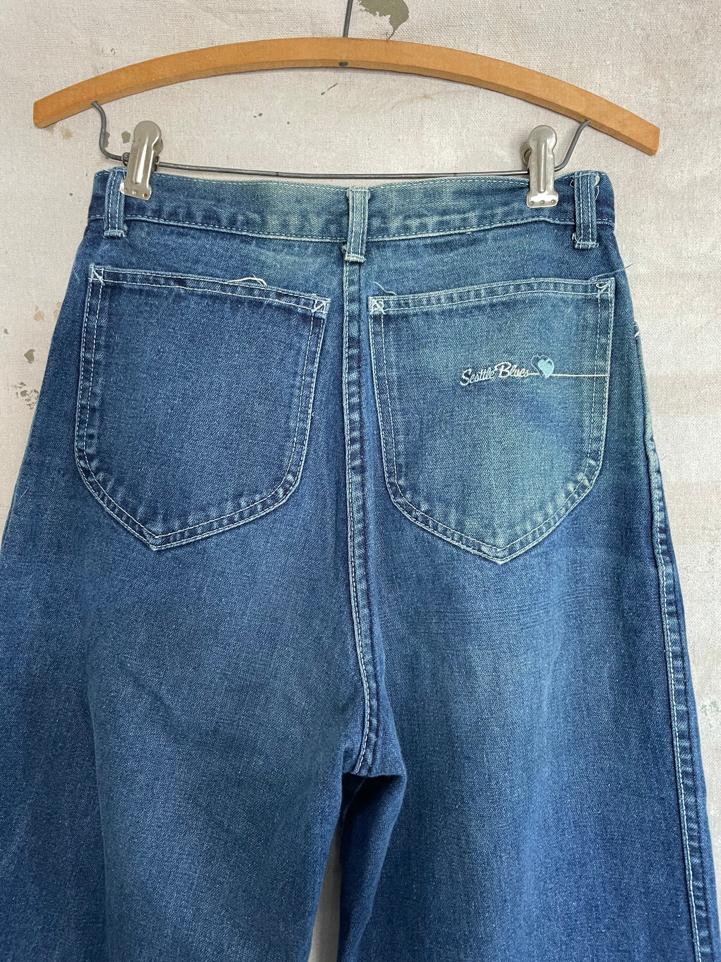 80s High Waist Seattle Blues Jeans