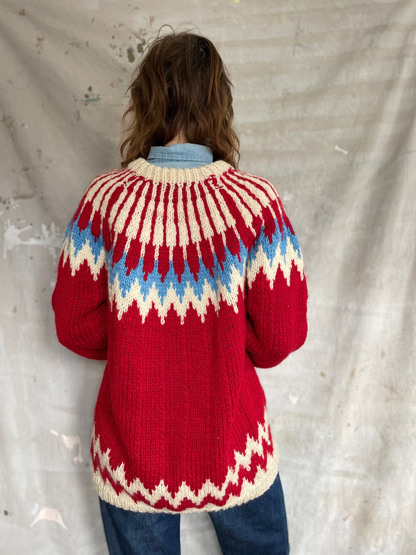 70s Greek Ski Sweater