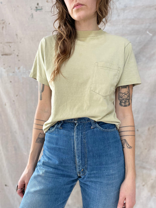 70s/80s Pale Mint JCPenney Pocket Tee