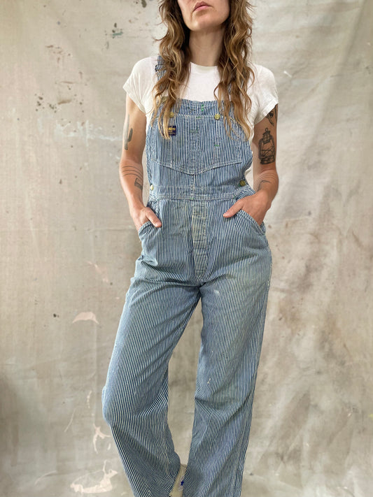 70s OshKosh Hickory Stripe Overalls