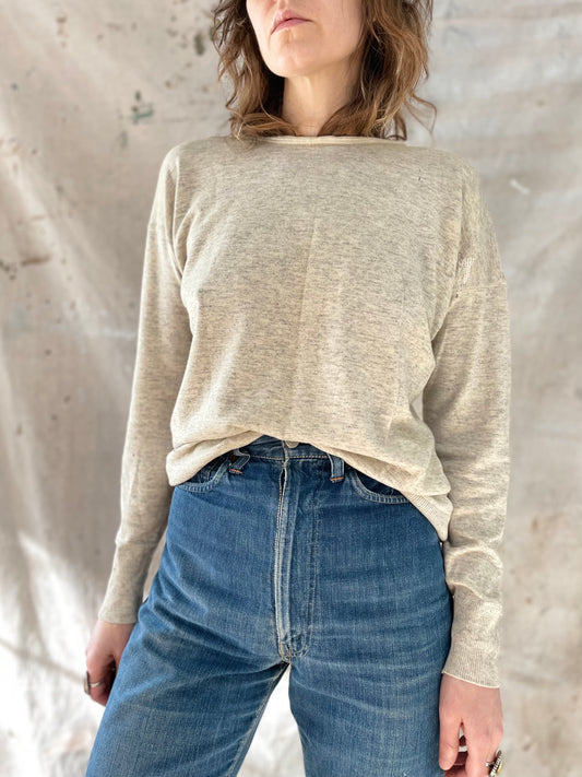 40s/50s Oat Heather Gray Undershirt