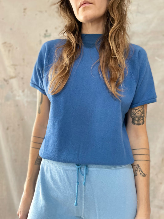 Blue Pannill Short Sleeve Sweatshirt