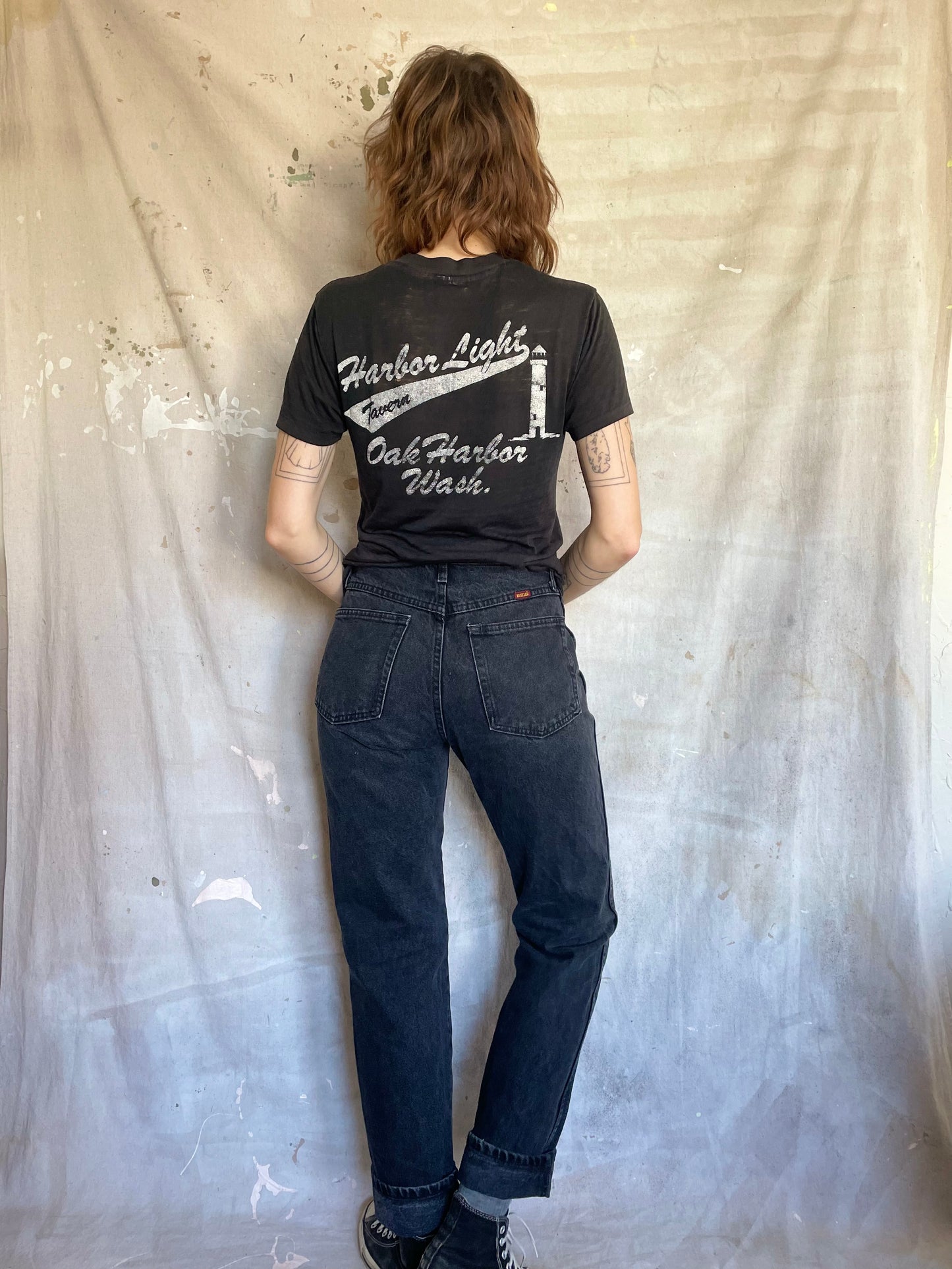 90s Black Rustler Jeans