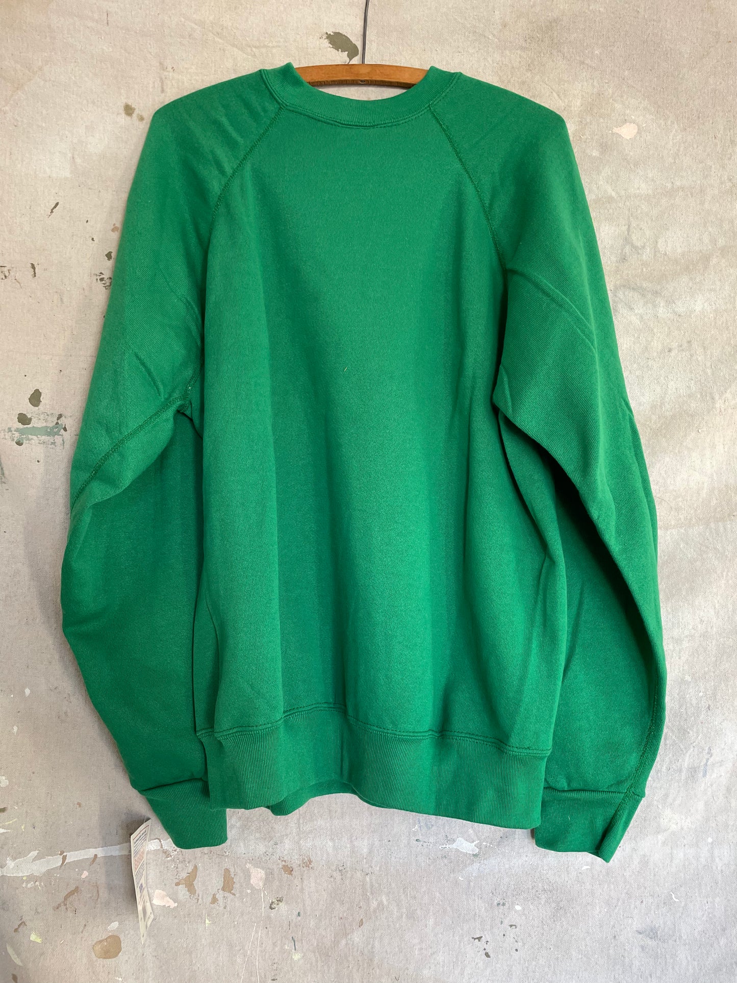 80s Deadstock Blank Green Sweatshirt