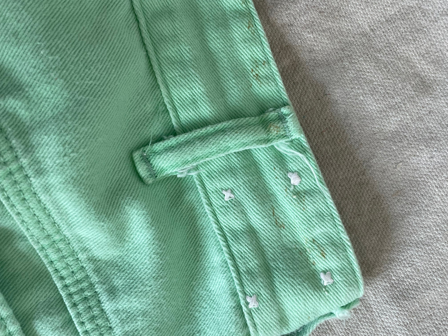 70s Mint Green Carpenter Pants